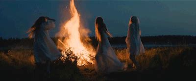 Honoring the Sun God and Goddess at a Wiccan Midsummer Bonfire